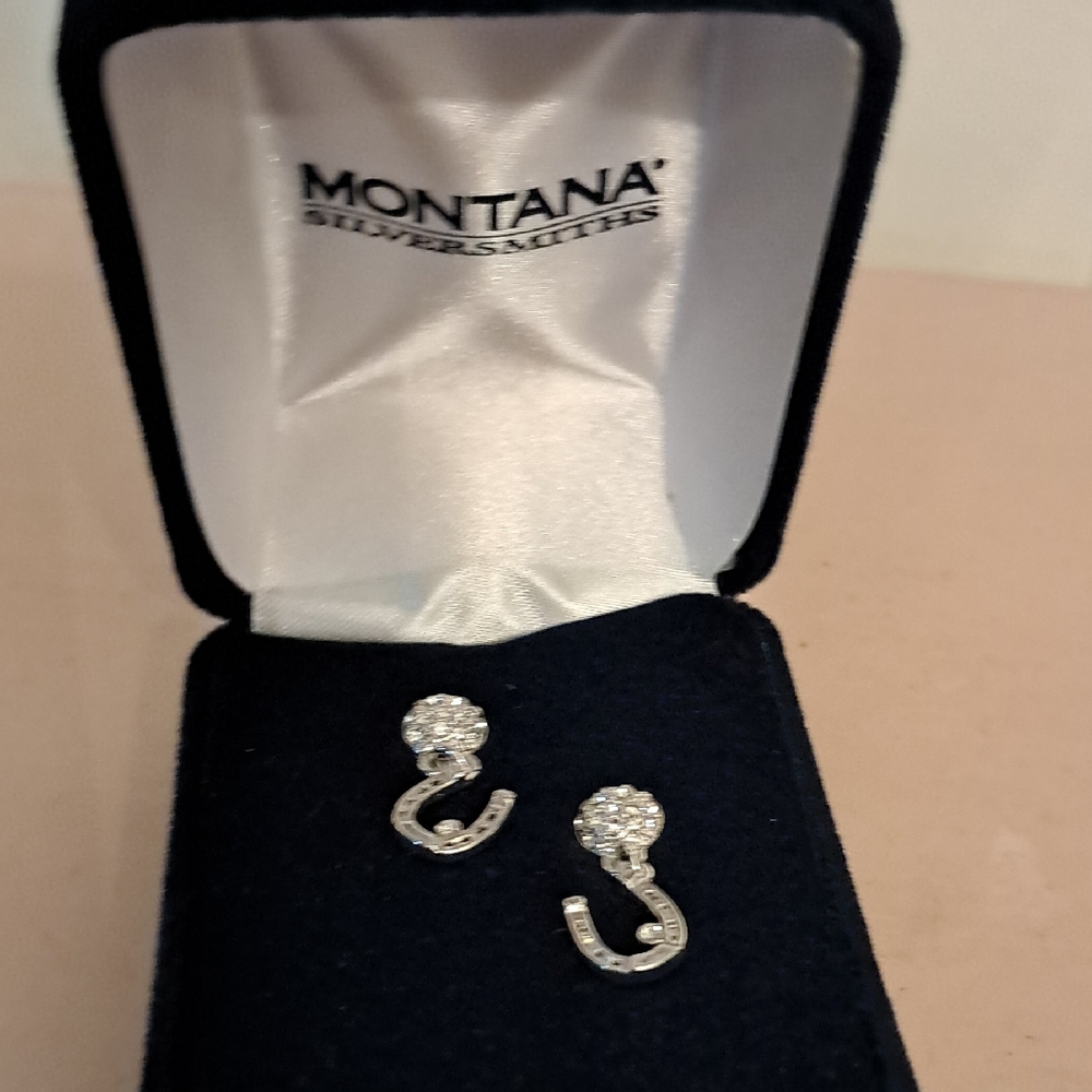 Montana Silversmiths Silver Crystal Earrings